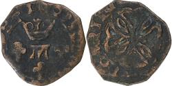 World Coins - Principality of Orange, Frédéric-Henri de Nassau, Liard à l'M, copper