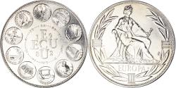 World Coins - France, Medal, Ecu Europa, Europe Assise, Politics, 1982,