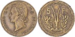 World Coins - Coin, French West Africa, 5 Francs, 1956