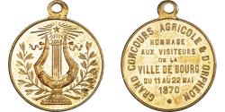 World Coins - France, Medal, Grand Concours Agricole et d'Orphéon, Bourg, 1870, , Brass