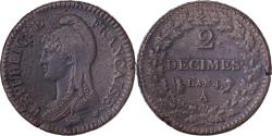 World Coins - France, 2 Décimes, Dupré, AN 4, Paris, Copper, , Gadoury:300