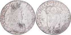 World Coins - France, Louis XIV, Écu au portrait apollinien, 1670, Rennes, Silver,