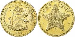 World Coins - Bahamas, Elizabeth II, Cent, 1974, Franklin Mint, Brass, , KM:59