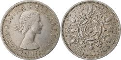 World Coins - Great Britain, Elizabeth II, Florin, Two Shillings, 1956, Copper-nickel