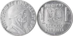 World Coins - Coin, Albania, Vittorio Emanuele III, 0.20 Lek, 1939, Rome, , Stainless