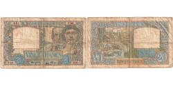 World Coins - France, 20 Francs, Science et Travail, 1939, F.68, F(12-15), Fayette:12.1
