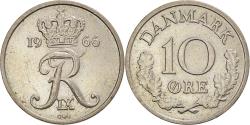 World Coins - Coin, Denmark, Frederik IX, 10 Öre, 1966, Copenhagen, , Copper-nickel