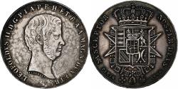 World Coins - ITALIAN STATES, TUSCANY, Leopold II, Quattro (4) Fiorini, 1856, Silver