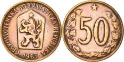 World Coins - Coin, Czechoslovakia, 50 Haleru, 1963, , Bronze, KM:55.1
