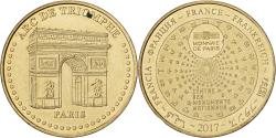 World Coins - France, Token, 75/ Paris - Arc de Triomphe, 2017, Copper-nickel Aluminium