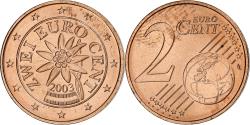 World Coins - Austria, 2 Euro Cent, 2003, Vienna, , Copper Plated Steel, KM:3083