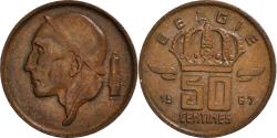 World Coins - Coin, Belgium, Baudouin I, 50 Centimes, 1967, , Bronze, KM:149.1