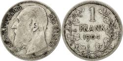 World Coins - Coin, Belgium, Franc, 1904, , Silver, KM:57.1