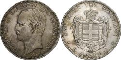 World Coins - Greece, George I, 5 Drachmai, 1876, Paris, Silver, , KM:46