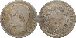 World Coins - France, Napoleon III, Franc, 1860, Paris, Silver, , Gadoury:460