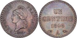 World Coins - Coin, France, Dupré, Centime, 1848, Paris, , Bronze, KM:754