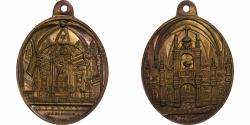 World Coins - France, Medal, Souvenir du Pèlerinage à Notre Dame de Liesse, Brass,