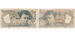 World Coins - France, 50 Francs, Quentin de La Tour, Undated (1987), X.48, VF(20-25)