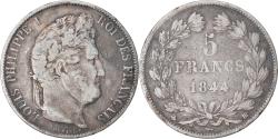 World Coins - Coin, France, Louis-Philippe, 5 Francs, 1844, Strasbourg, , Silver