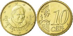 World Coins - VATICAN CITY, 10 Euro Cent, 2010, , Brass, KM:385