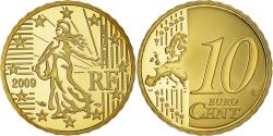 World Coins - France, 10 Euro Cent, 2009, Paris, BE, , Brass, Gadoury:4b., KM:1410