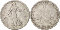 World Coins - Coin, France, Semeuse, Franc, 1906, Paris, , Silver, KM:844.1