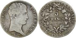 World Coins - France, Napoléon I, 5 Francs, 1806, Bayonne, , Silver, KM:662.9