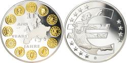 World Coins - France, Medal, 10 ans de l'Euro, Politics, , Copper Plated Silver