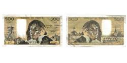 World Coins - France, 500 Francs, Pascal, 1976, Z.59, VF(20-25), Fayette:71.14, KM:156d
