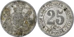 World Coins - France, Union Commerciale et Industrielle de Péronne, 25 Centimes, 1922