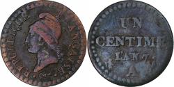 World Coins - France, Centime, Dupré, AN 7, Paris, Copper, , Gadoury:76, KM:646