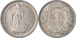 World Coins - Coin, Switzerland, 1/2 Franc, 1970