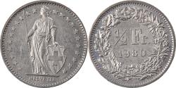 World Coins - Coin, Switzerland, 1/2 Franc, 1980