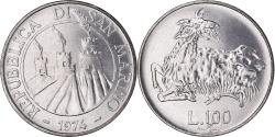 World Coins - Coin, San Marino, 100 Lire, 1974, Rome, FDC, , Steel, KM:36