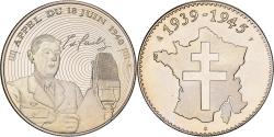 World Coins - France, Medal, Charles De Gaulle, Appel du 18 juin 1940, Copper-nickel,