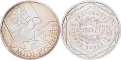 World Coins - Coin, France, 10 Euro, Midi-Pyrénées, 2010, , Silver, KM:1663