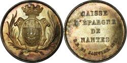 World Coins - France, Medal, Savings Bank, Caisse d'Epargne de Nantes, 1821, , Silver