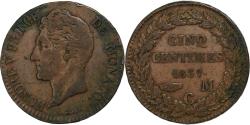 World Coins - Monaco, Honore V, 5 Centimes, 1837, Monaco, Copper, , Gadoury:MC102