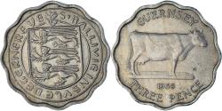 World Coins - Coin, Guernsey, 3 Pence, 1956