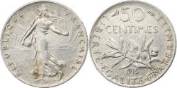 World Coins - France, 50 Centimes, Semeuse, 1915, Paris, Silver, , Gadoury:420
