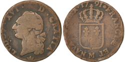 World Coins - Coin, France, Louis XVI, Sol ou sou, Sol, 1791, Toulouse, , Copper
