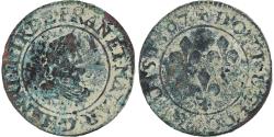 World Coins - France, Henri IV, Double Tournois, 1607, Lyon, , Copper, Gadoury:528