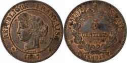 World Coins - France, 5 Centimes, Cérès, 1897, Paris, Bronze,