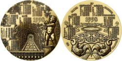 World Coins - France, Medal, Calendrier, Parcs et Jardins de France, 1998, MDP, Bronze