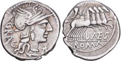Ancient Coins - Roman Republic, Denarius, 136 BC, Rome, Silver,