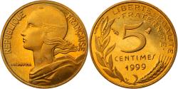 World Coins - Coin, France, Marianne, 5 Centimes, 1999, Paris, BE, , Aluminum-Bronze