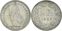 World Coins - Coin, Switzerland, 2 Francs, 1963, Bern, , Silver, KM:21