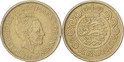 World Coins - Denmark, Margrethe II, 20 Kroner, 1996, Copenhagen, Aluminum-Bronze,