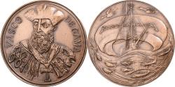 World Coins - France, Medal, Vasco de Gama, Bronze, Hélène Guastalla,