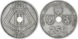 World Coins - Coin, Belgium, 25 Centimes, 1939, , Nickel-brass, KM:114.1